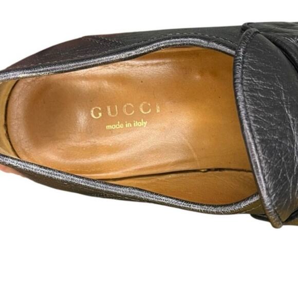 ***SOLD*** Gucci Vegas Womens Horsebit Block Heel Loafers Size EU 34.5 US 5 - Picture 8 of 8
